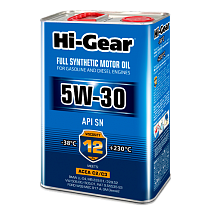 Hi-Gear 5W-30 ACEA C2/C3 API SN/CF 4л синт масло моторное HG0334