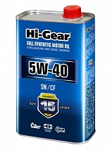 Hi-Gear 5W-40 API SP/CF 1л синт масло моторное HG0540 +
