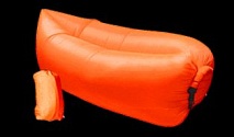 Надувной диван ламзак, модель "Классик", оранжевый