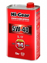 Hi-Gear 5W-40 SL/CF 1л п/синт масло моторное HG1140