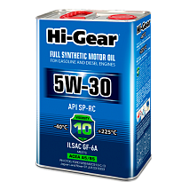 Hi-Gear 5W-30 ACEA A5/B5 API SP-RC ILSAC GF-6A 4л синт масло моторное HG0534