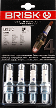 Свечи BRISK LR15TC-J к-т 4шт ВАЗ 2108 инж 8кл 3-х электродная