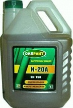 Oil Right И-20А масло веретенное   5л +