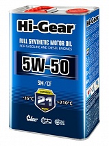 Hi-Gear  5W-50 SM/CF 4л синт масло моторное HG0554