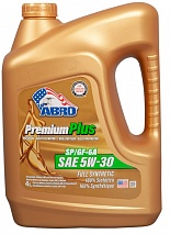 ABRO Premium Plus 5W30 4л синт. масло моторное