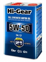 Hi-Gear 5W-50 SM/CF 4л синт масло моторное HG0554