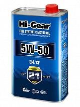 Hi-Gear 5W-50 SM/CF 1л синт масло моторное HG0550