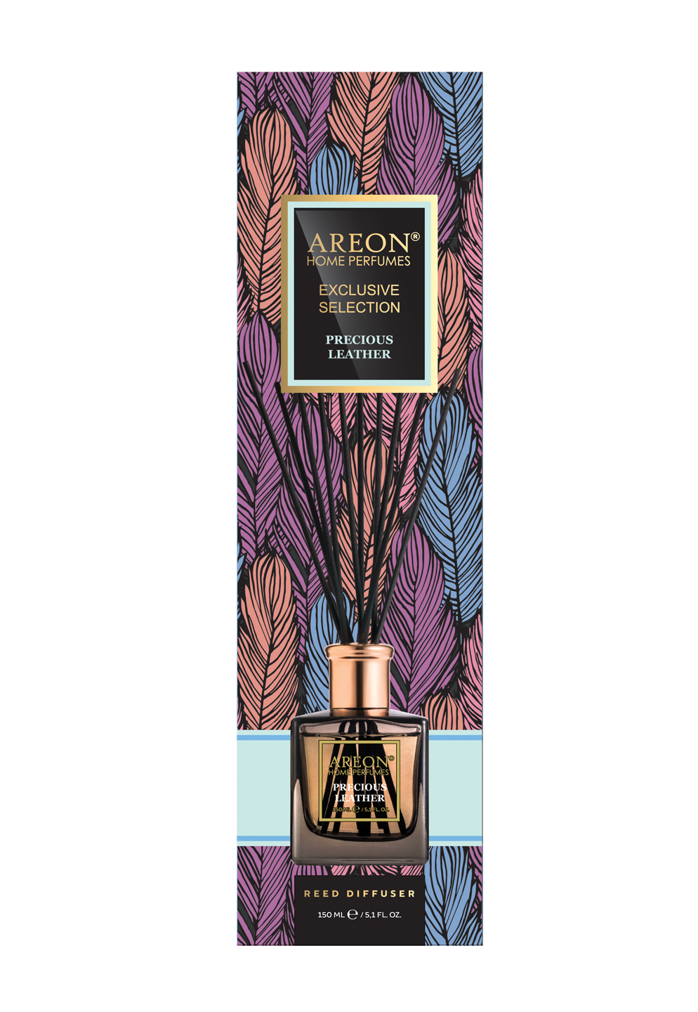 Ароматизатор AREON HOME PERFUME STICKS EXCLUSIVE SELECTION 150 ML Precious Leather HPE02