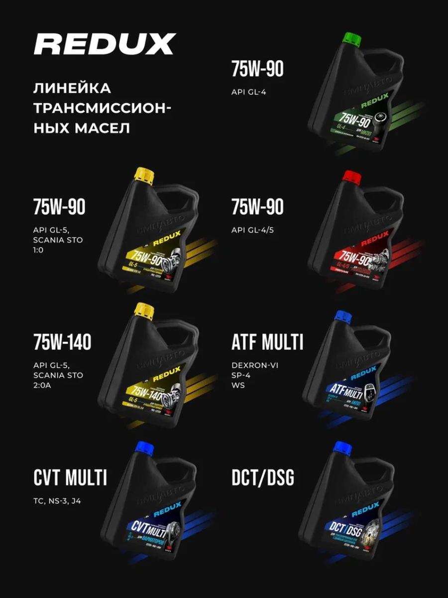 ВМПАВТО 75W-90 GL-5 SCANIA STO 1:0 1л синт масло трансм 9711