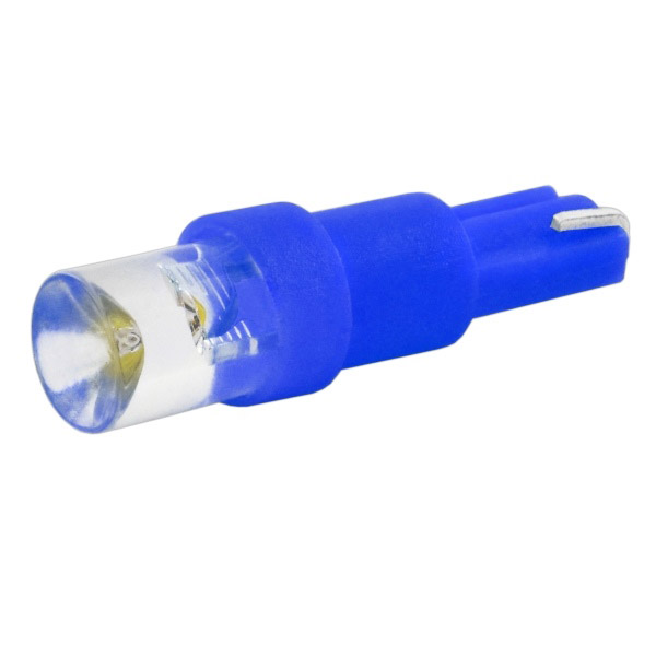Автолампа диод T5 (W1,2W) 12V 1 LED диод 1-конт Синяя SKYWAY Панель min10