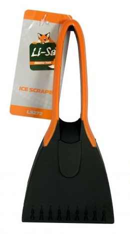 Скребок для льда с прорезиненной ручкой (20,5х9,3см) (LS272) "Li-Sa" 39918