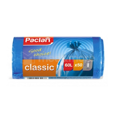 PACLAN CLASSIC Мешки д/мусора 60л, 50 шт/рул.