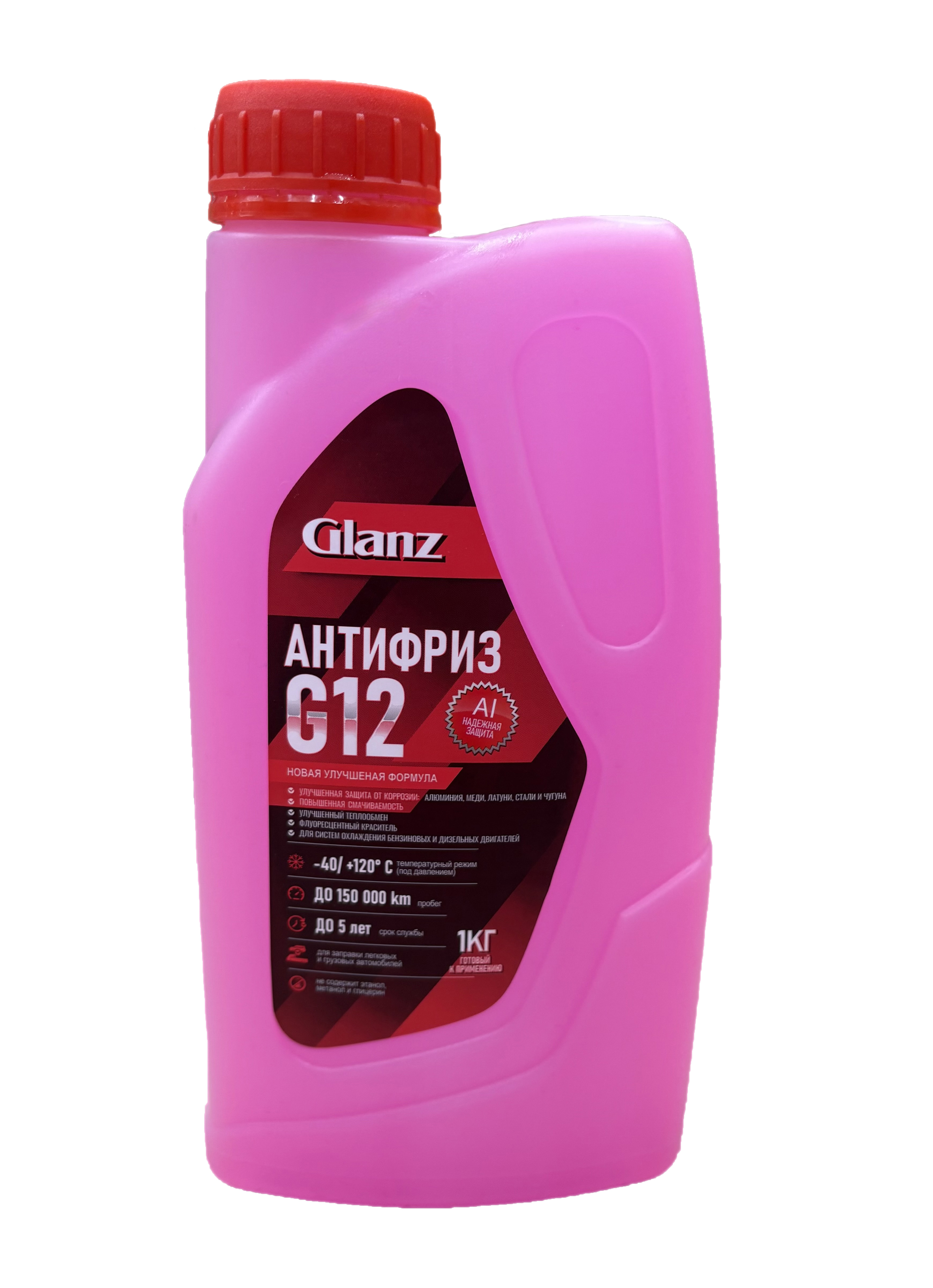   Glanz Антифриз G12 (красный)   1кг