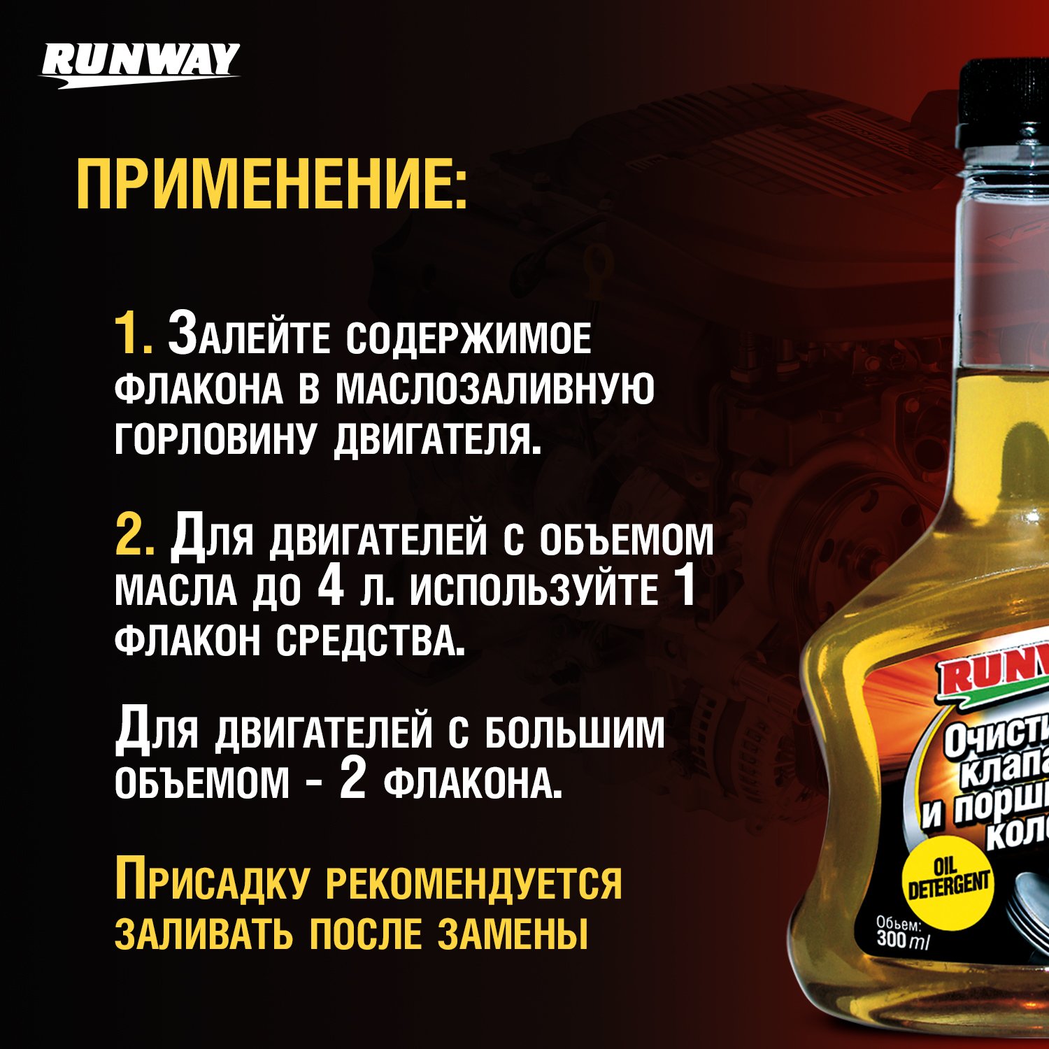 RW3033 Очиститель клапанов и поршн. кол. 300 мл