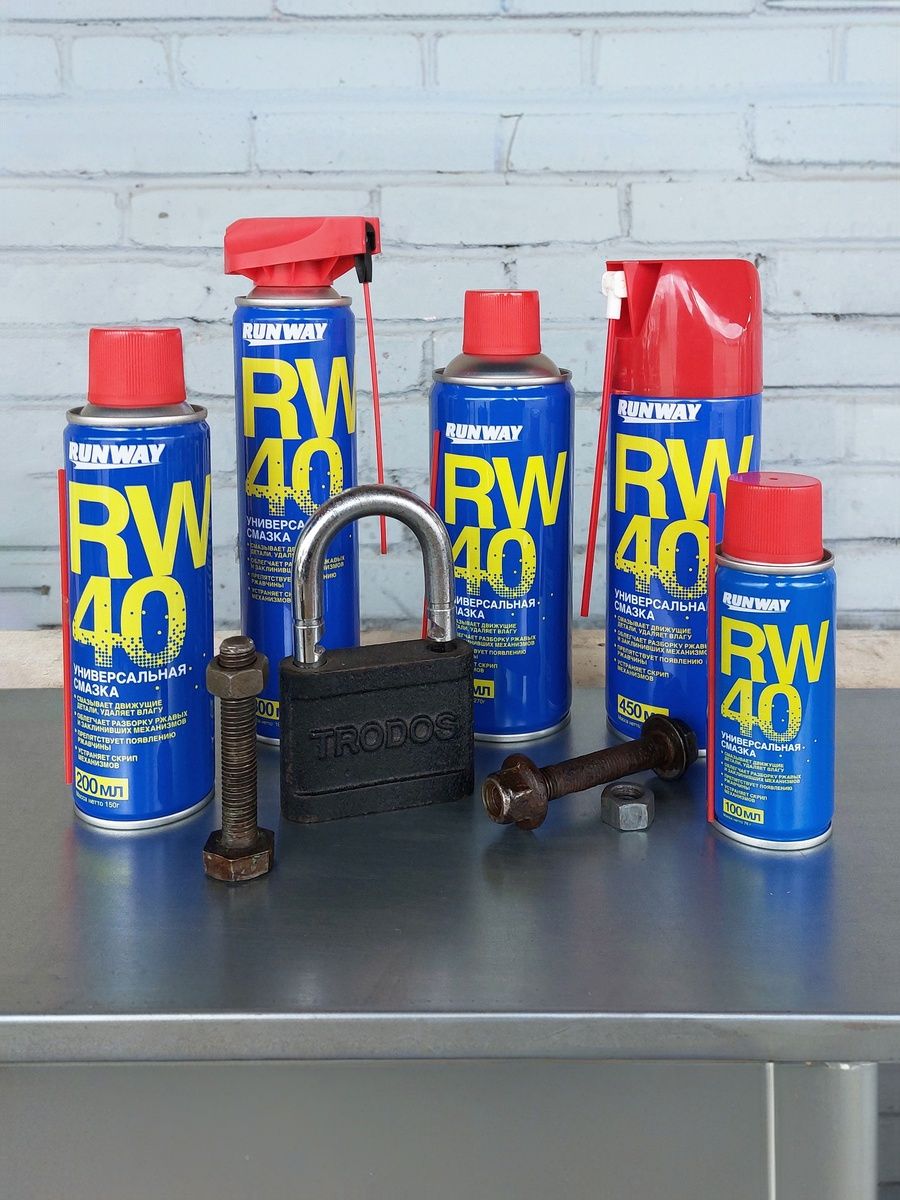 RW6030 Смазка универсальная проникающая RW-40 300 мл аэрозоль умный распылитель