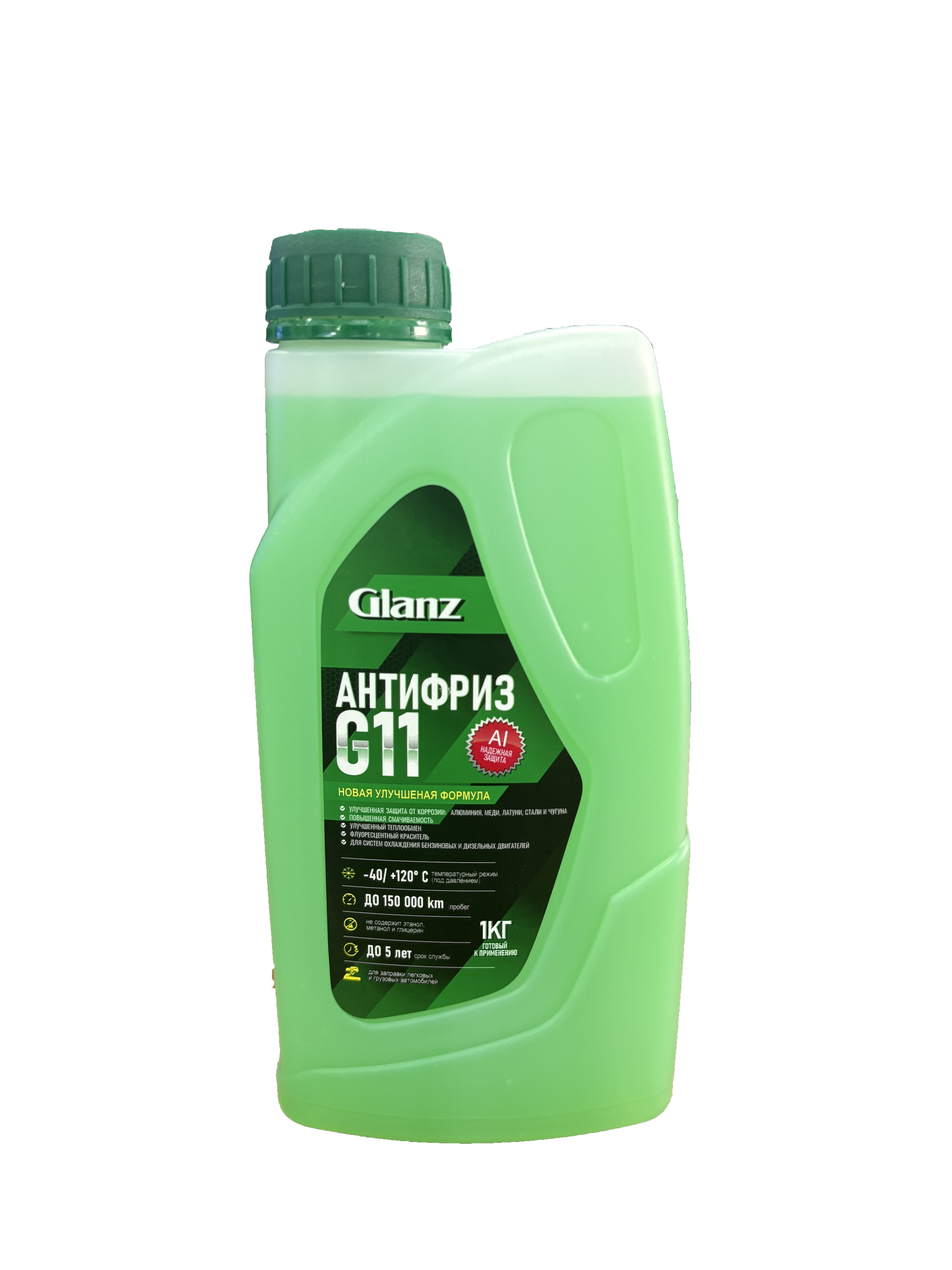   Glanz Антифриз G11 (зеленый) 1кг