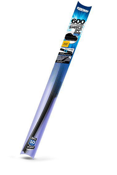 Щетка стеклоочистителя бескаркасная универсальная SUPERFLAT 600мм RUNWAY