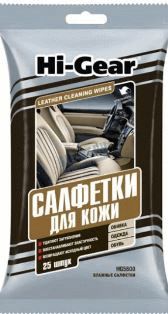 HG5600N Салфетка для кожи LEATHER CLAENING WIPES