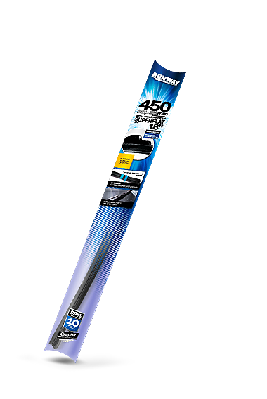 Щетка стеклоочистителя бескаркасная универсальная SUPERFLAT 450мм RUNWAY