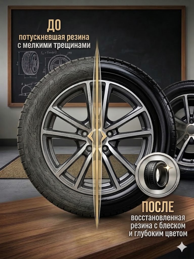  БИБИП Чернитель и кондиционер шин professional  аэрозоль 520мл