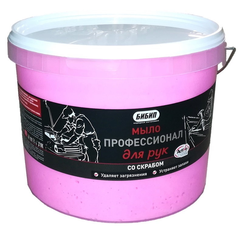  Мыло для рук  профессионал со скрабом (паста) ведро  5 кг БИБИП