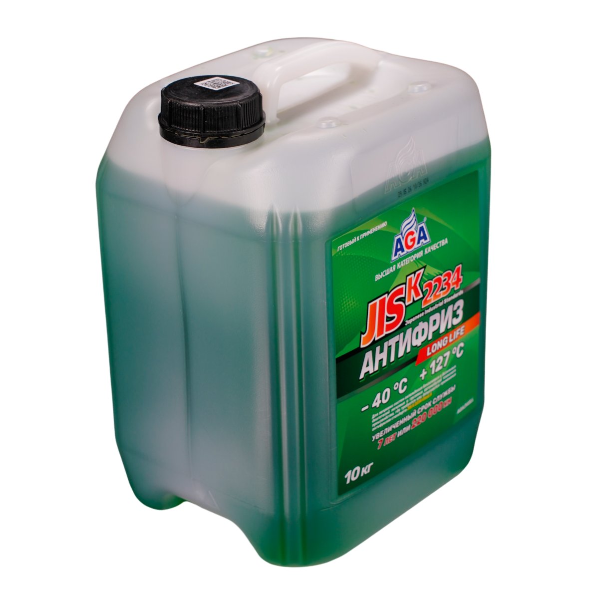 AGA345LL Антифриз зеленый, -40С, 10кг JIS K 2234