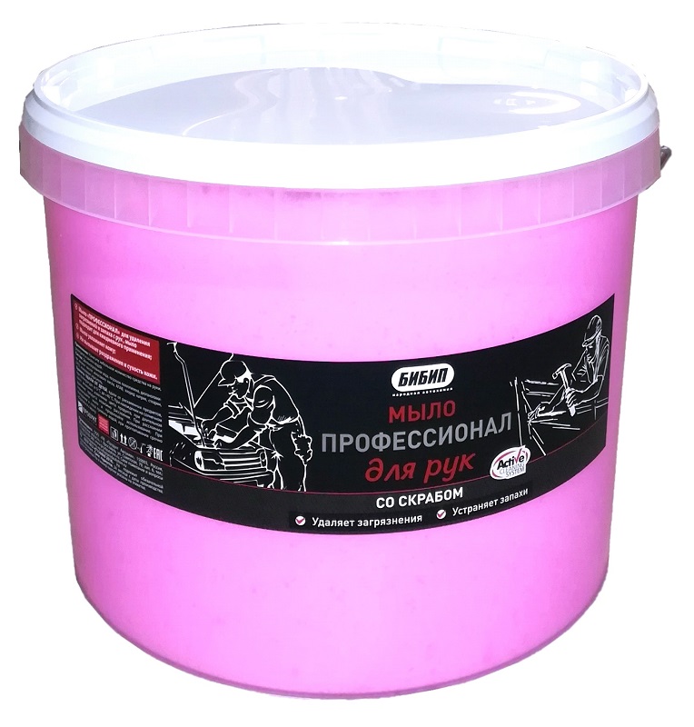  Мыло для рук  профессионал со скрабом (паста) ведро 10 кг БИБИП