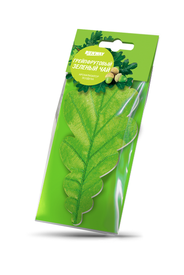 RW6050 Ароматизатор воздуха Листик "Грейпфрутовый зеленый чай" С