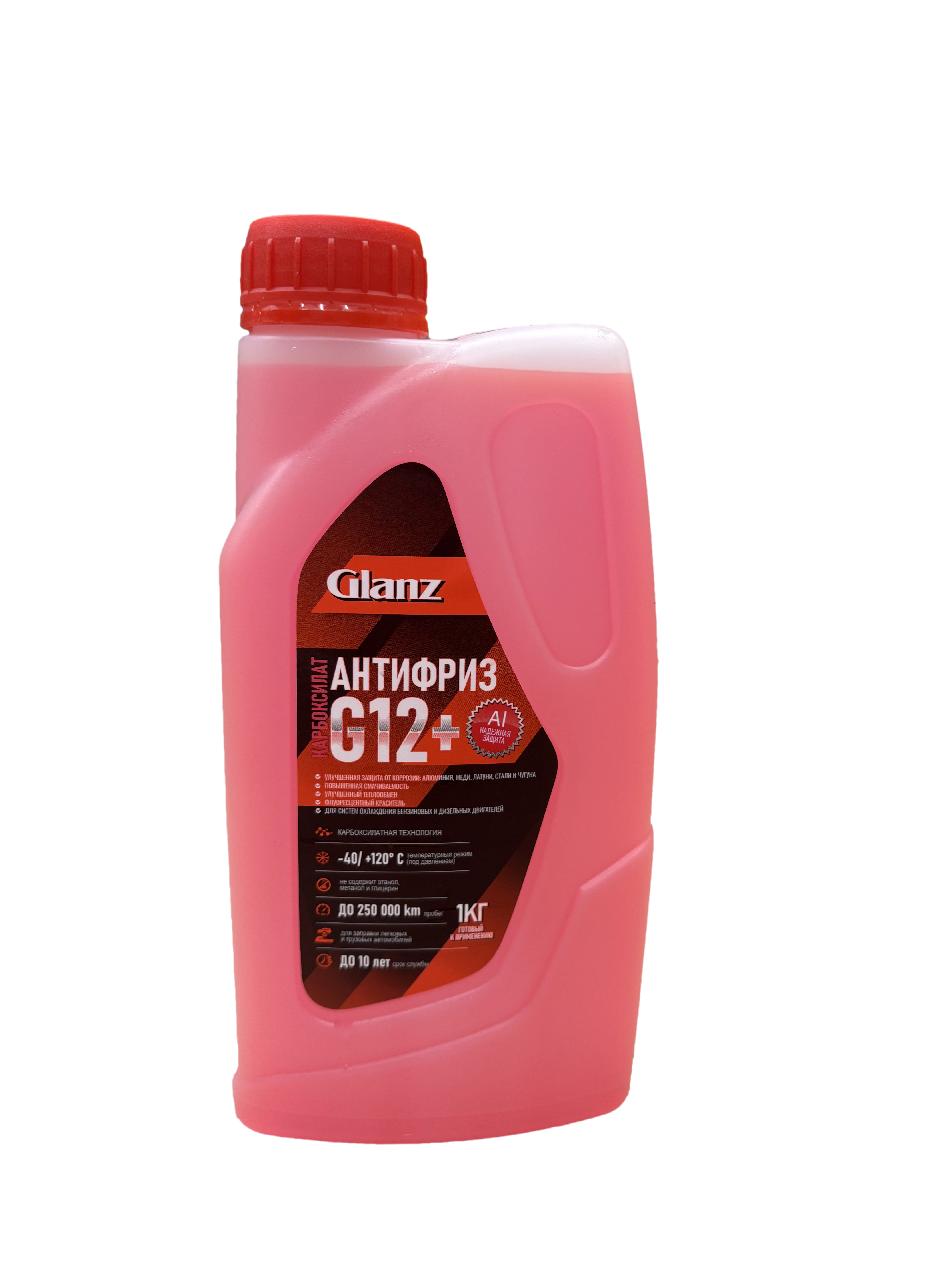   Glanz Антифриз G12+ Carboxylate (красный)   1кг