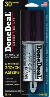 DD6565 30 минутный 2-х компонентный прозрачный эпокси-адгезив в шприце 28,4г