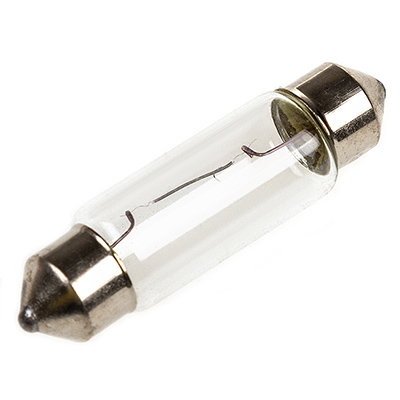 Автолампа C10W 12V с цоколем 38мм sv8.5 СПУТНИК SKYWAY (min 10) Салон, номер, багажник