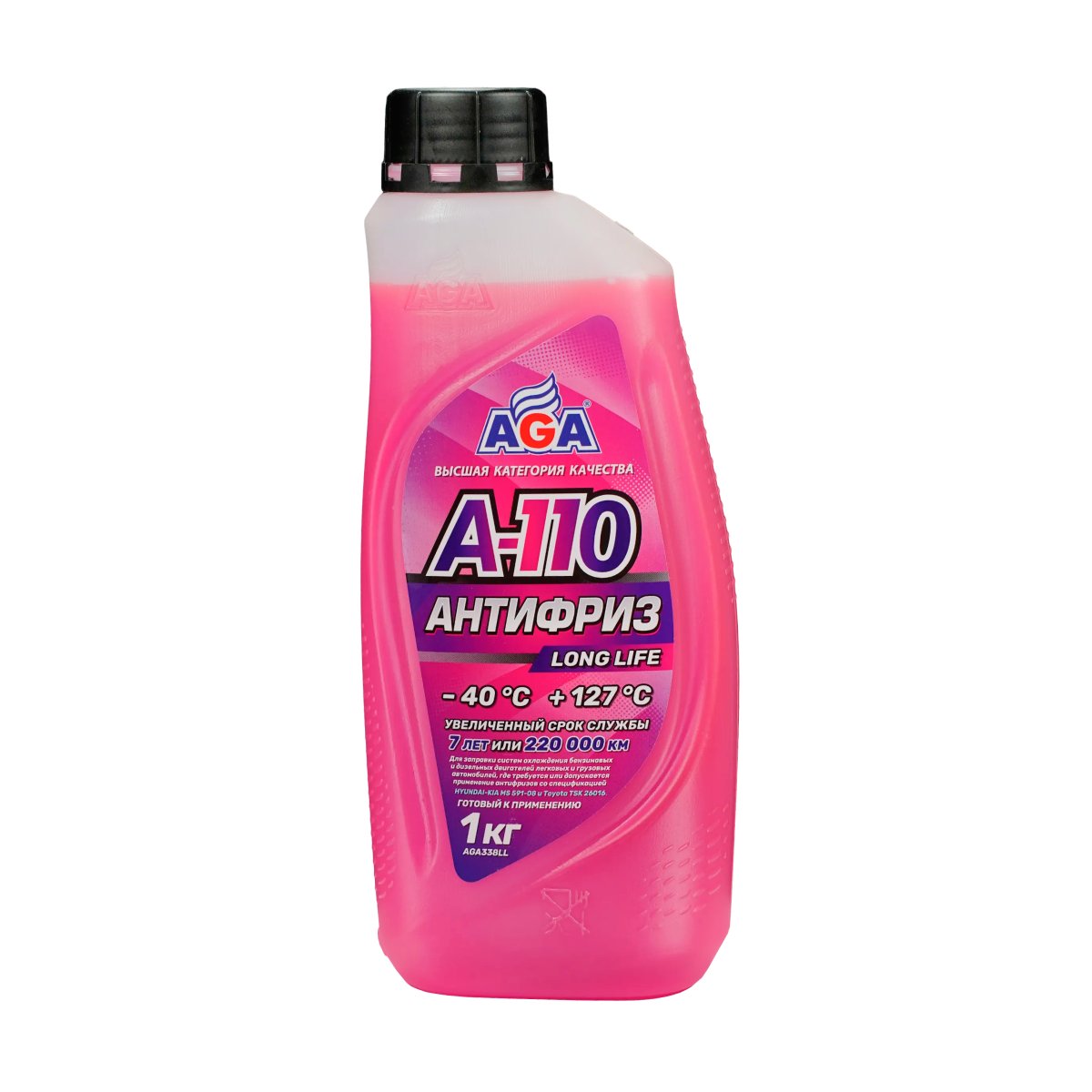 AGA338LL Антифриз розовый,  -40С, 1кг A-110
