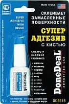 DD6615 Суперадгезив с кистью , не требующий  обезжиривания поверхностей 5г