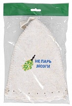 Шапка для бани и сауны "Не парь мозги" "Hot Pot", войлок /20, войлок