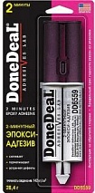 DD6559 2-х минутный 2-х компонентный прозрачный эпокси-адгезив в шприце 28,4 г