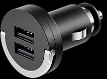 АЗУ 2 USB 3,1А, черный, Ultra, Deppa 11510