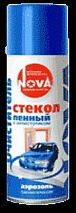 НОВА  Очиститель стекол пенный с антистатиком   650мл