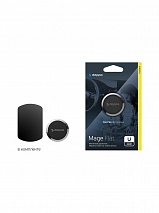 Автомобильный держатель Mage Flat для смартфонов, магнитный, серый, Deppa 55176
